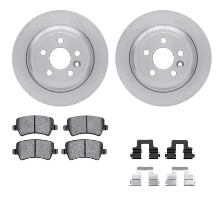DYNAMIC FRICTION CO 6612-11095, Rotors with 5000 Euro Ceramic Brake Pads includes Hardware 6612-11095